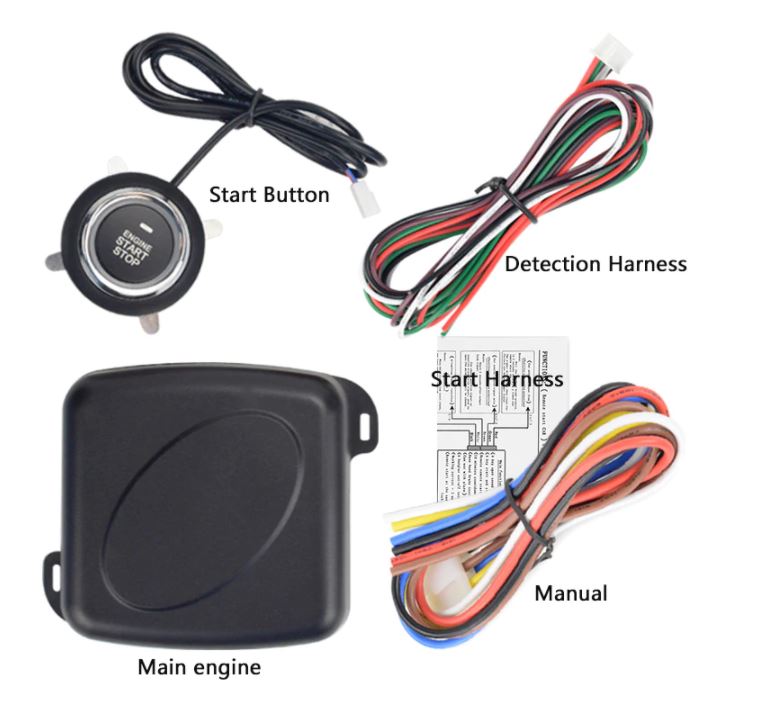 Botón De Encendido Para Automóvil Accesorios Kit Botón