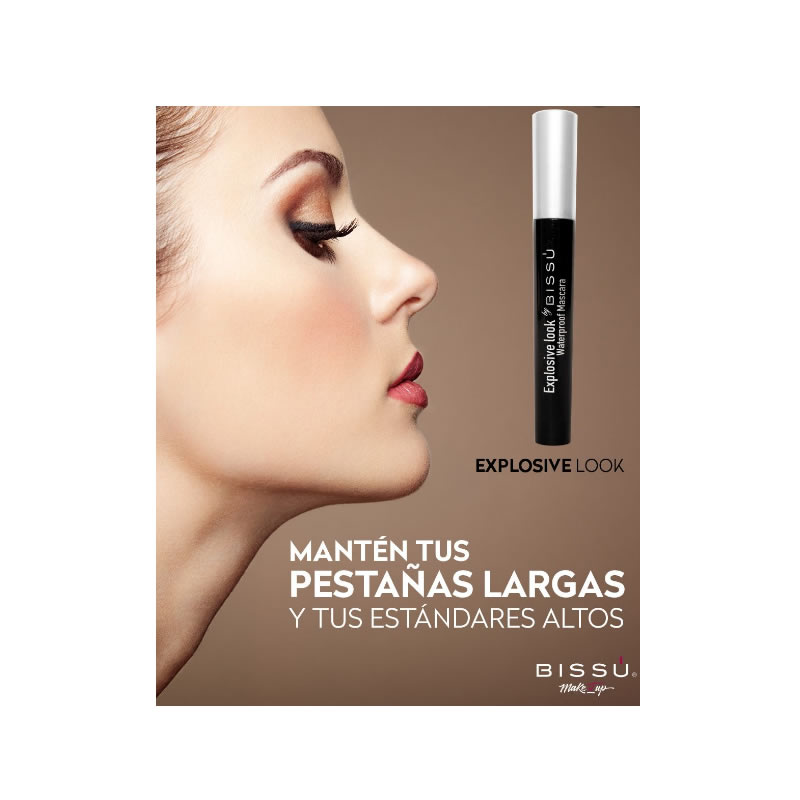 Rimel Máscara de Pestañas Bissú Riza Alarga y Separa - Negro.