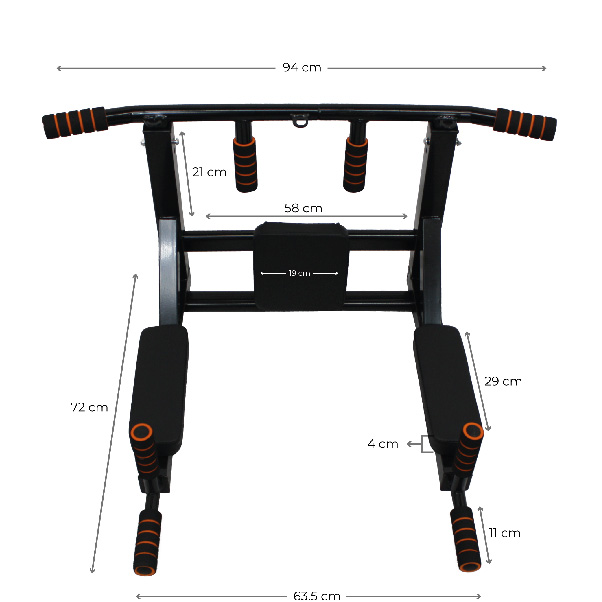 Barra Dominadas Entrenamiento Multifuncional 8 En 1 - Pared