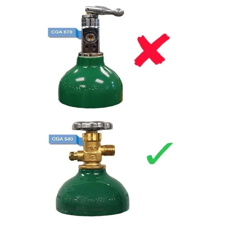 Regulador para tanque de oxigeno CGA540.