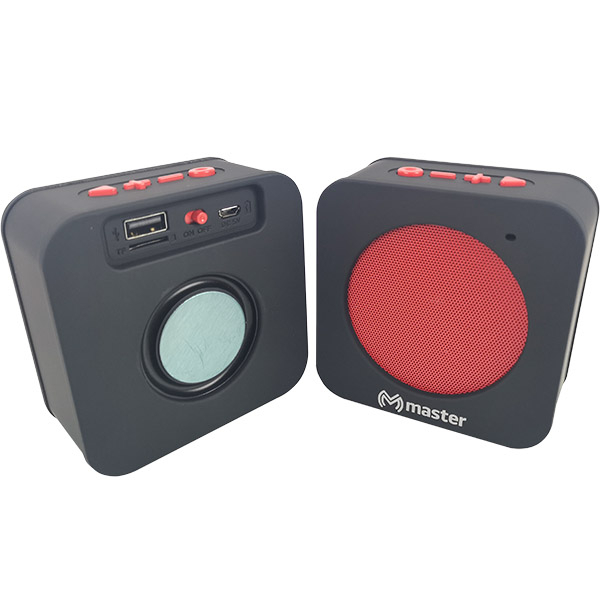 Juego de Bocinas Bluetooth 100 Watts con Enlace TWS Usalas Juntas o Separadas Incluye Reproduccion desde USB Micro SD Radio FM  Entrada Auxiliar  / Master / MS-SUBTWS