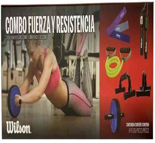 WILSON Kit Liga Resistencia Bandas Rueda Abdominal Ejercicio Gym