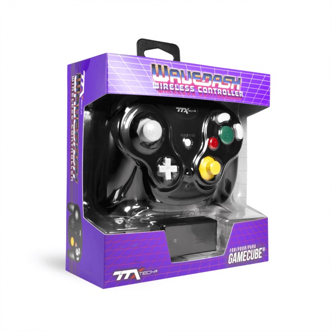 Control inalambrico para GameCube Wavedash Wireless Negro TTX Tech