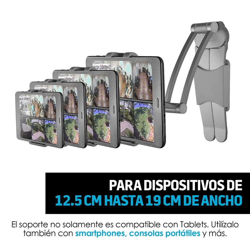 Soporte para Tablet de Metal Tamaño Universal Adherible Redlemon