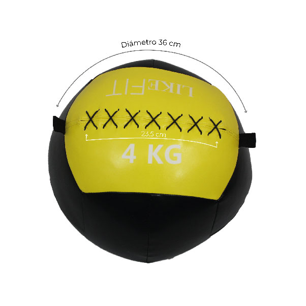 Pelota Balon Medicinal Wall Ball Crossfit - 4 Kg