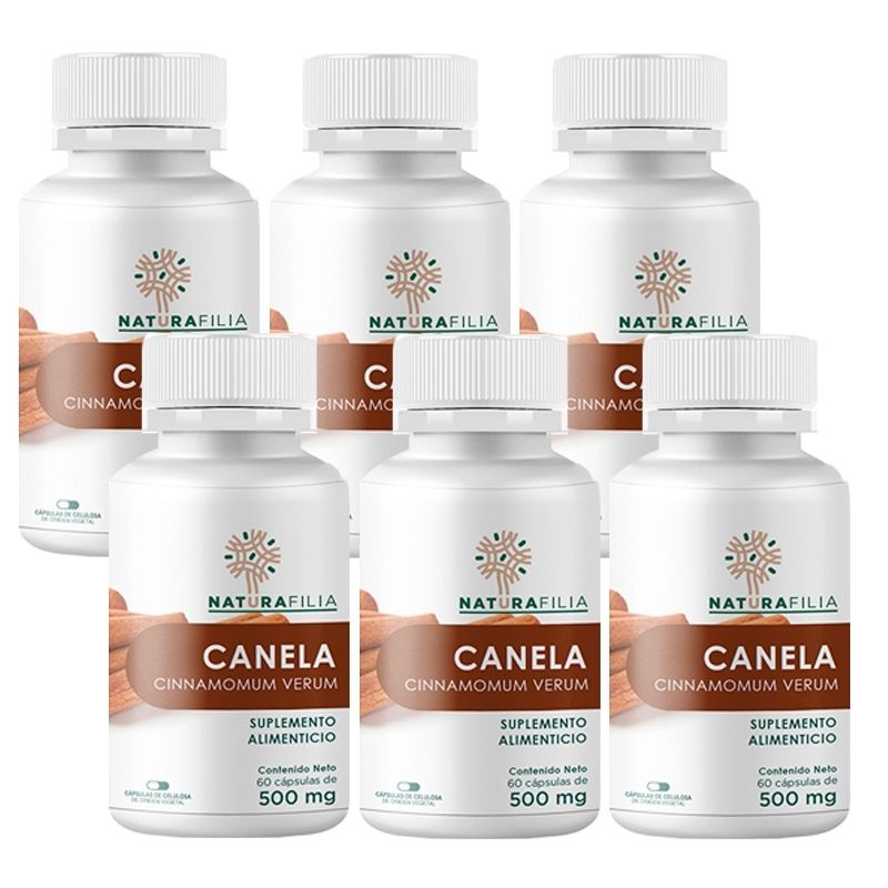 Canela Pack, 6 envases de 60 Cápsulas