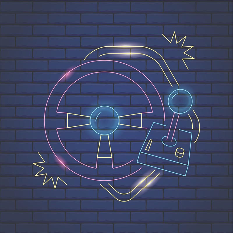 SET 4 CUADROS GAMERS AZULES CON BASTDOR DE MADERA MYCO