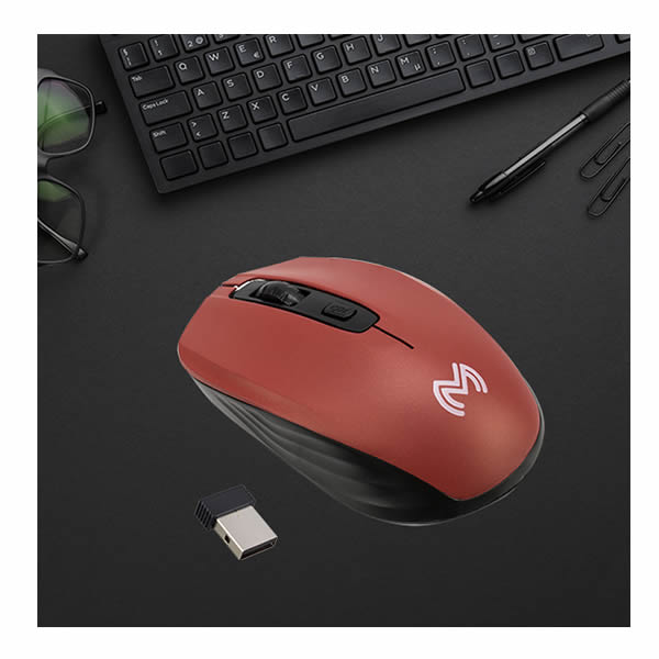 Mouse Inalámbrico Ergonómico Mater MC-MOUSEBTR - Multicolor