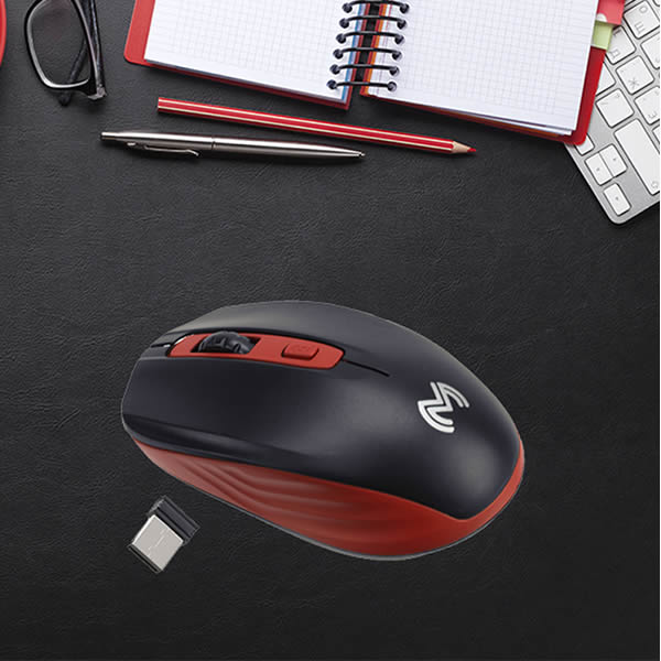 Mouse Inalámbrico Ergonómico Mater MC-MOUSEBTR - Multicolor