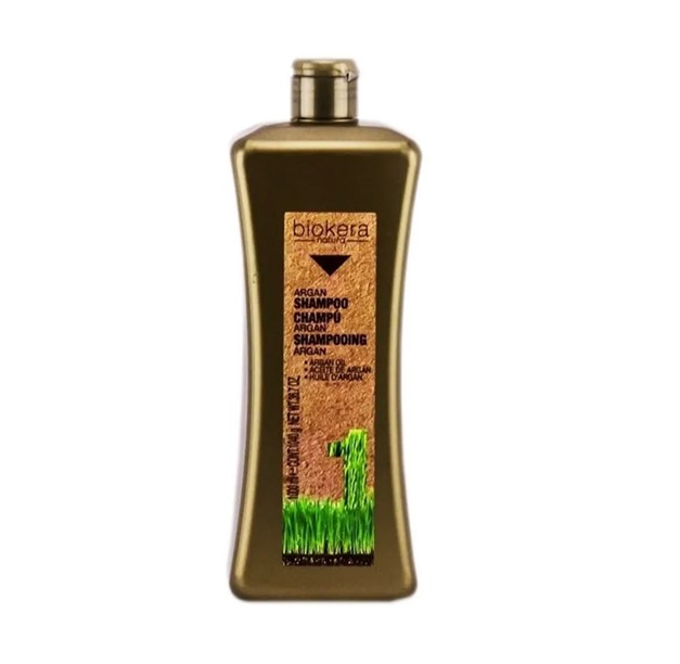  Biokera Shampoo Argan 1000ml Limpieza E Hidratación Salerm
