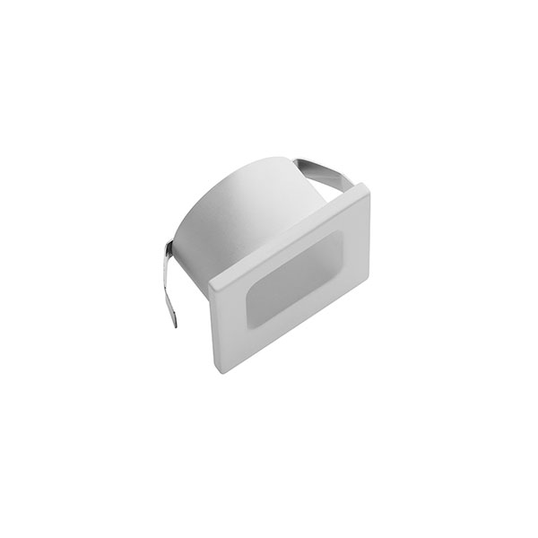 Luminario LED tipo cortesía para empotrar en muro, 1 W luz cálida (3 000 K), blanco  - Illux
