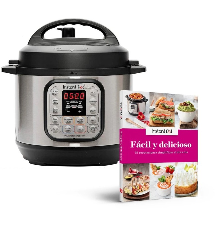 Pack Olla de presión Instant Pot Duo 30 + Libro Fácil y delicioso