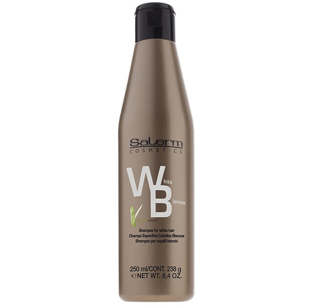 Shampoo Para Cabellos Blancos Línea Oro 250ml Salerm