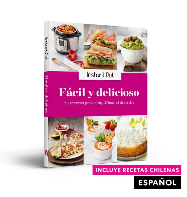 Pack Olla de presión Instant Pot Duo 80 + Libro Fácil y delicioso