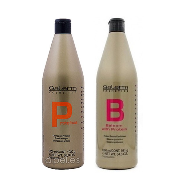 Kit Shampo De Proteinas Y Balsamo 1litro Salerm