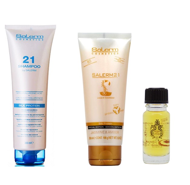 Kit Cabellos Secos, Maltratados Salerm 21 Jazmín