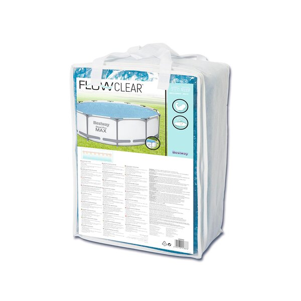 Cubierta Cobertor Solar Para Alberca Piscina Redonda Azul De Burbuja 3.65 M Bestway