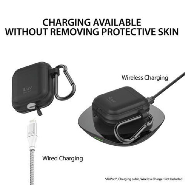 Funda iLuv de silicona para Airpods 1ra y 2da generación.