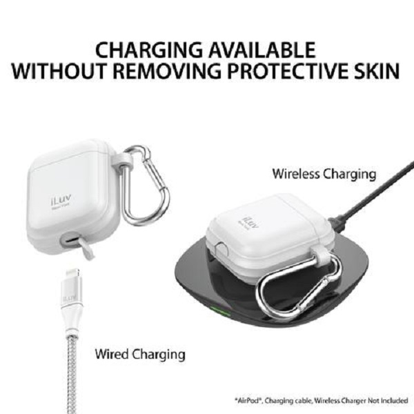 Funda iLuv de silicona para Airpods 1ra y 2da generación.