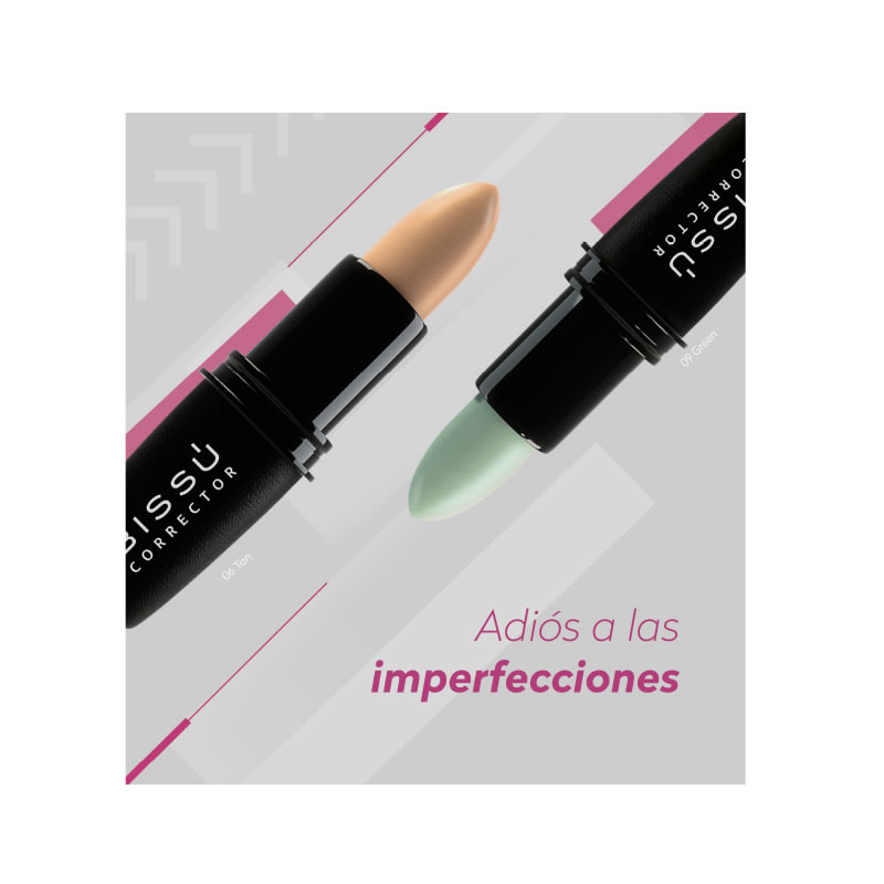 Corrector Bissú Disimula Imperfecciones Variedad de Tonos