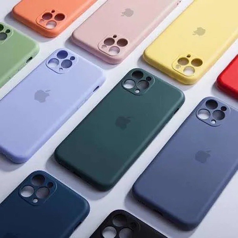 Case protector de silicón para iPhone 12