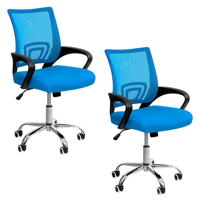 Silla de Oficina Asiento Ergonomico Antitranspirante 2 pzs