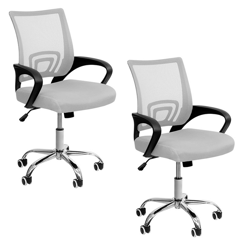 Silla de Oficina Asiento Ergonomico Antitranspirante 2 pzs