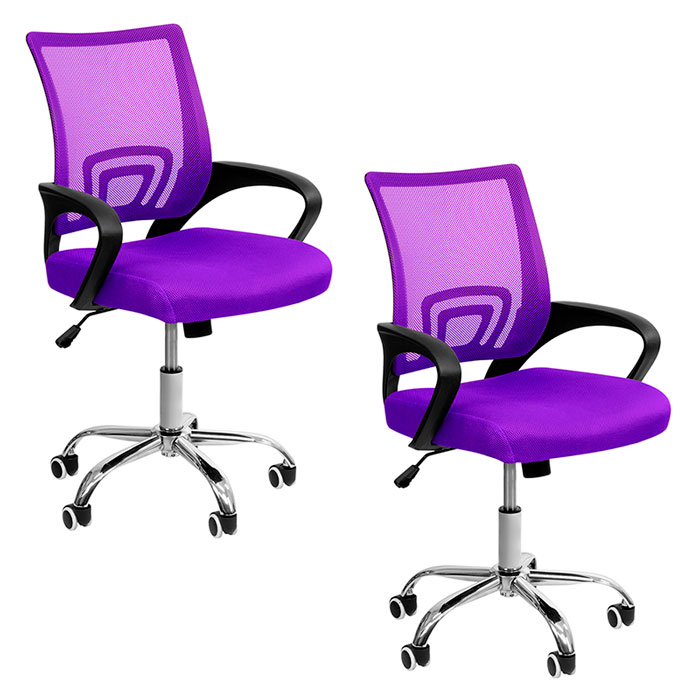 Silla de Oficina Asiento Ergonomico Antitranspirante 2 pzs