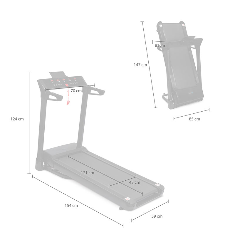 Caminadora Electrica 3 HP Bluetooth con Motor AC Gimnasio Fitness