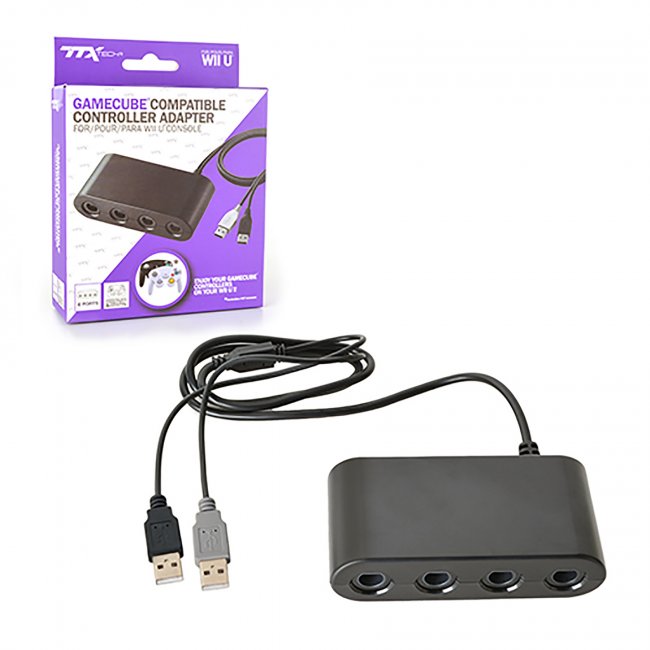 Adaptador Wii U / Pc / Switch Para Control Game Cube 4 Puertos