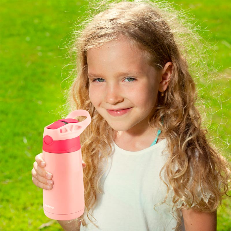 Termo para Niños Acero Inoxidable Antiderrame 380 ml Redlemon.