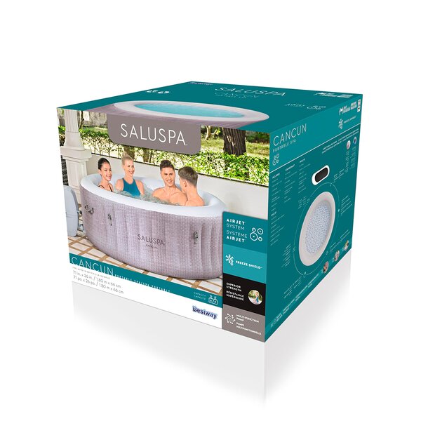 Jacuzzi Spa Inflable Con Hidromasaje Airjet Bestway 1.80 Mts