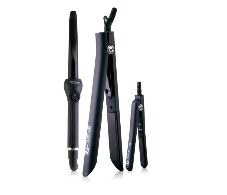 Full Set Plancha, Rizadora Y Plancha Mini Black Royale