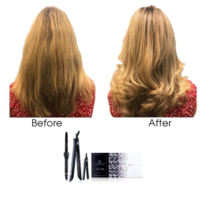 Full Set Plancha, Rizadora Y Plancha Mini Black Royale