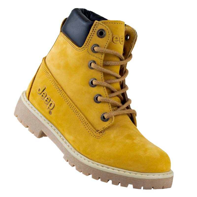 BOTAS URBANAS JEEP PARA DAMA COMODAS 4304 NOBUCK MIEL ORIGINALES