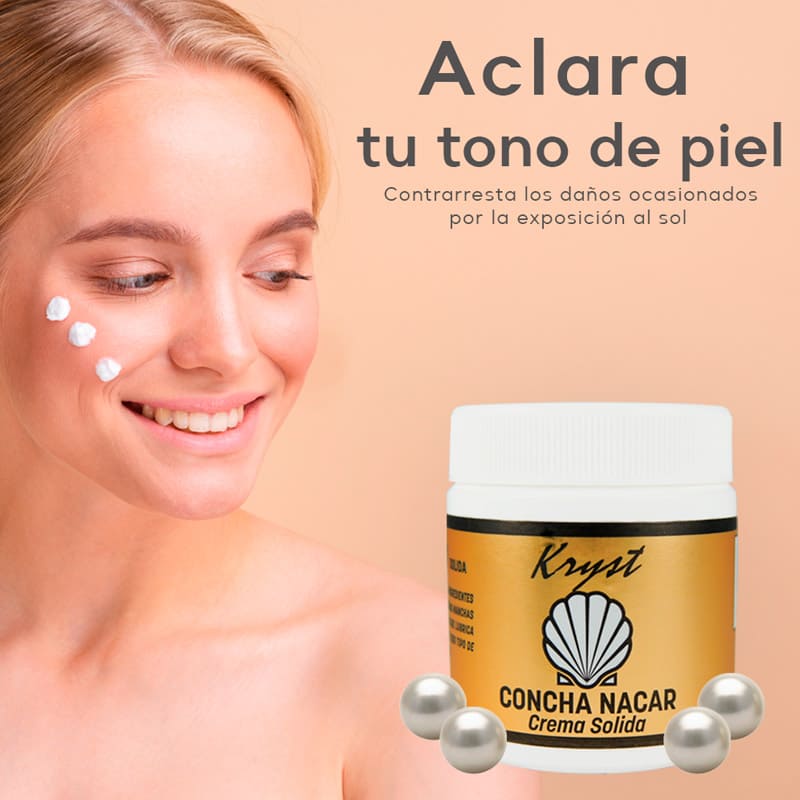 Kit 3 Crema Concha Nácar - Antiarrugas - Crema Aclarante - Antiedad