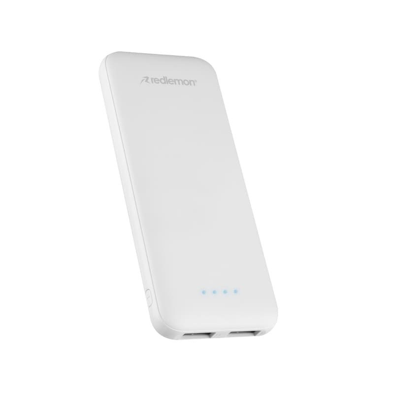 Power Bank 5000mah Batería Portátil Ultra Slim 2 Puertos USB Redlemon
