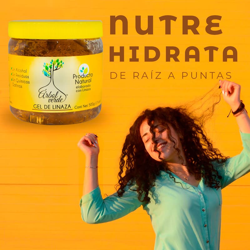 Gel Natural de Linaza 500 gr 2-Pack Árbol Verde