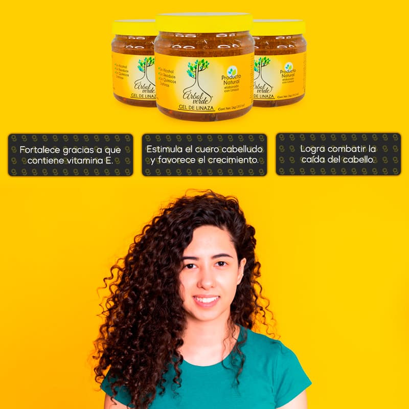 Gel Natural de Linaza 500 gr 2-Pack Árbol Verde