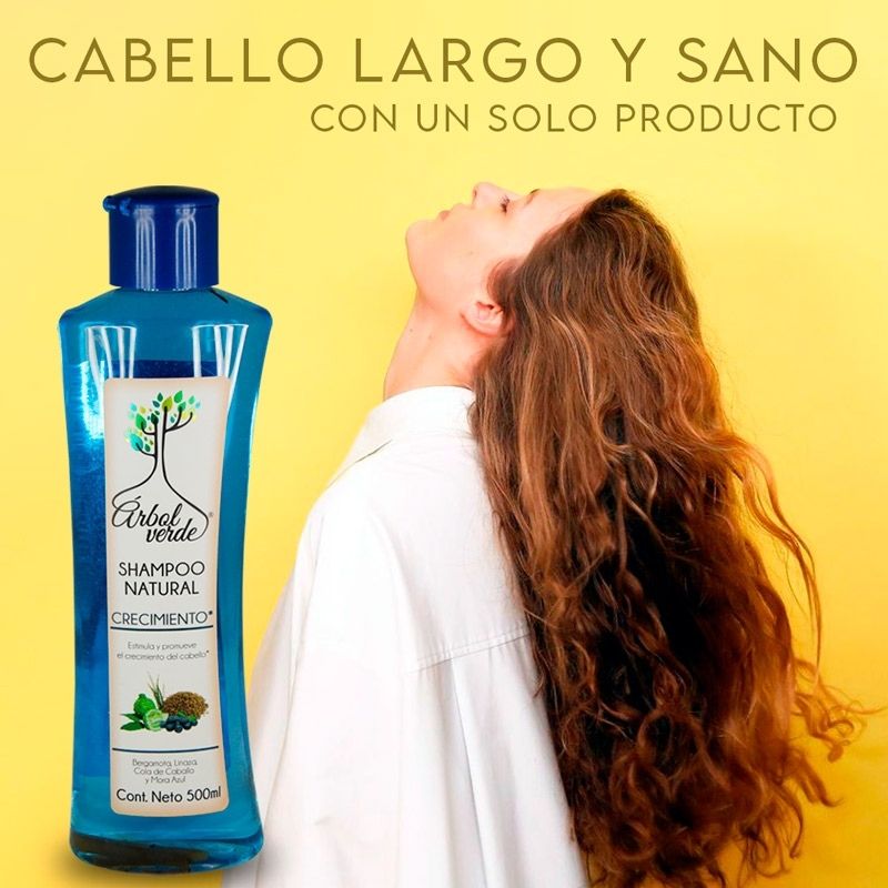 Shampoo Bergamota Natural Crecimiento 500 ml