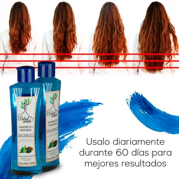 Shampoo Bergamota Natural Crecimiento 500 ml