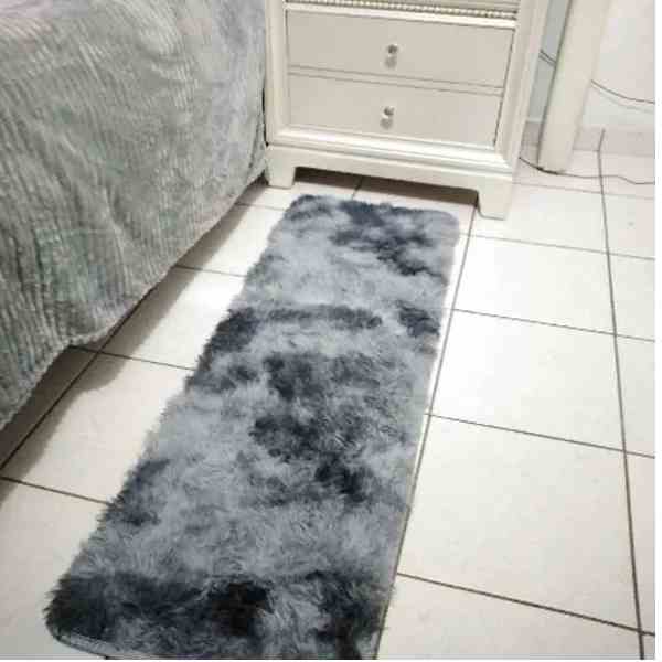 Alfombra Tapete Gris 120X40cm