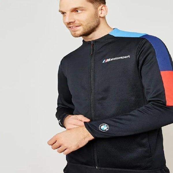 Chamarra Puma Caballero BMW MMS T7 Track Negro