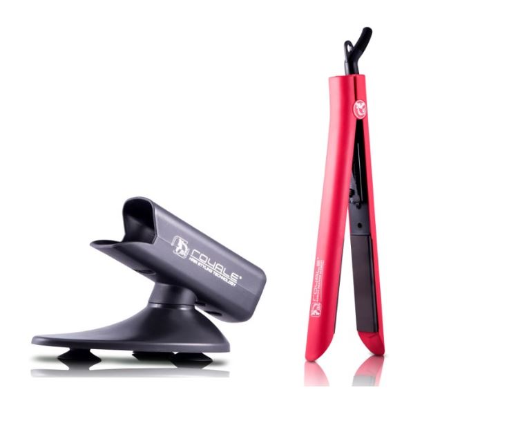 Kit Plancha Para Cabello Platinum Red Y Base Térmica Royale