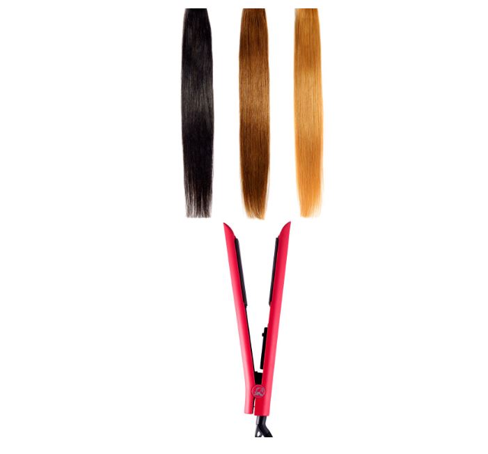 Kit Plancha Para Cabello Platinum Red Y Base Térmica Royale