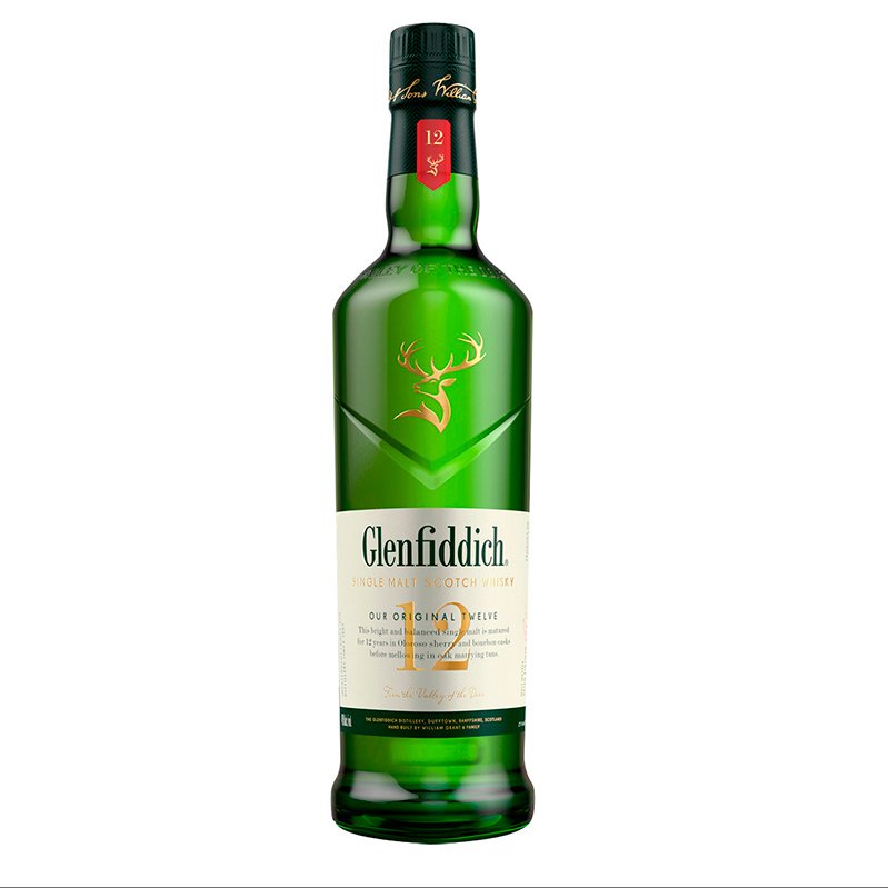 Whisky Escocés Glenfiddich 12 años 750 ml