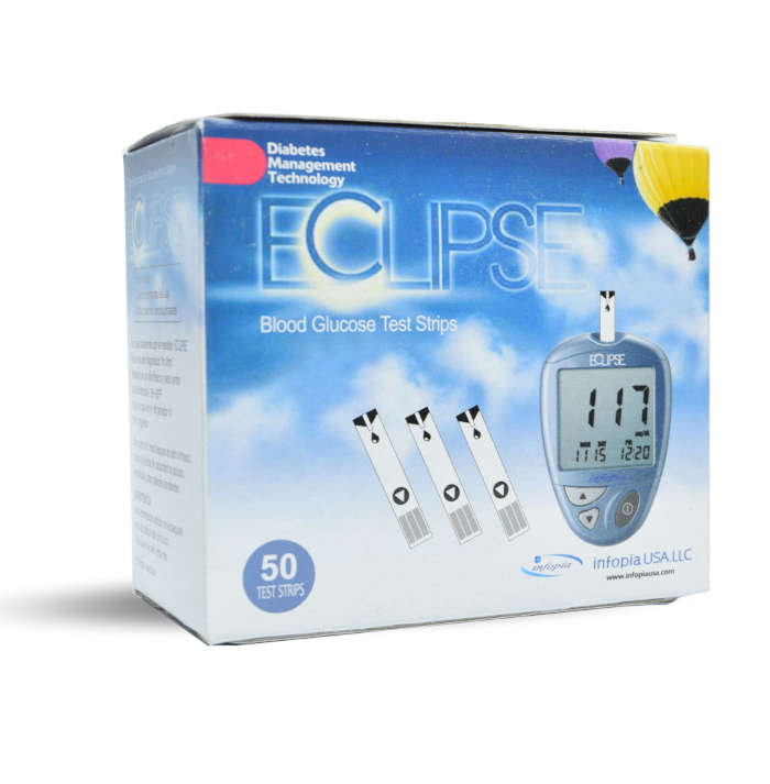 Tiras Reactivas para Glucometro Eclipse/Glucolab - Paquete con 50