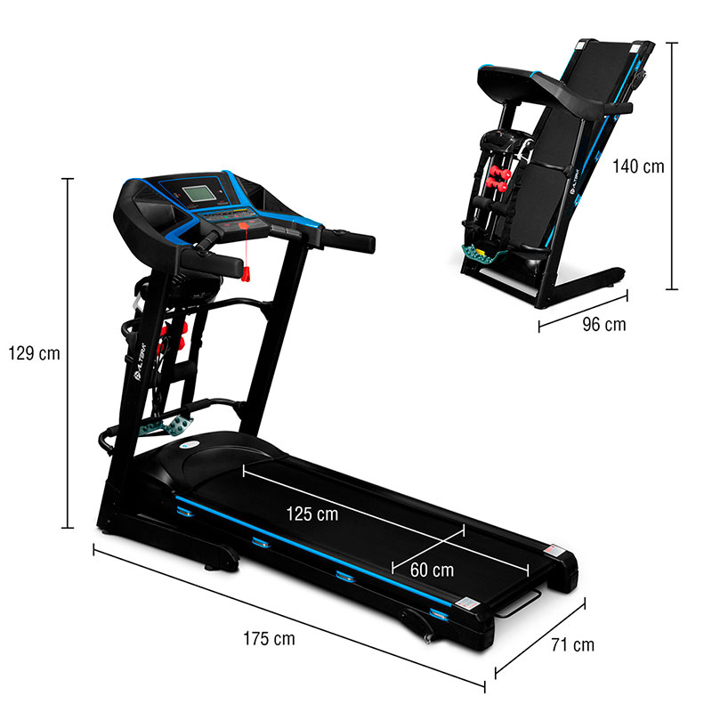 Cinta Correr Electrica Caminadora Fitness Bluetooth Altera 3 HP