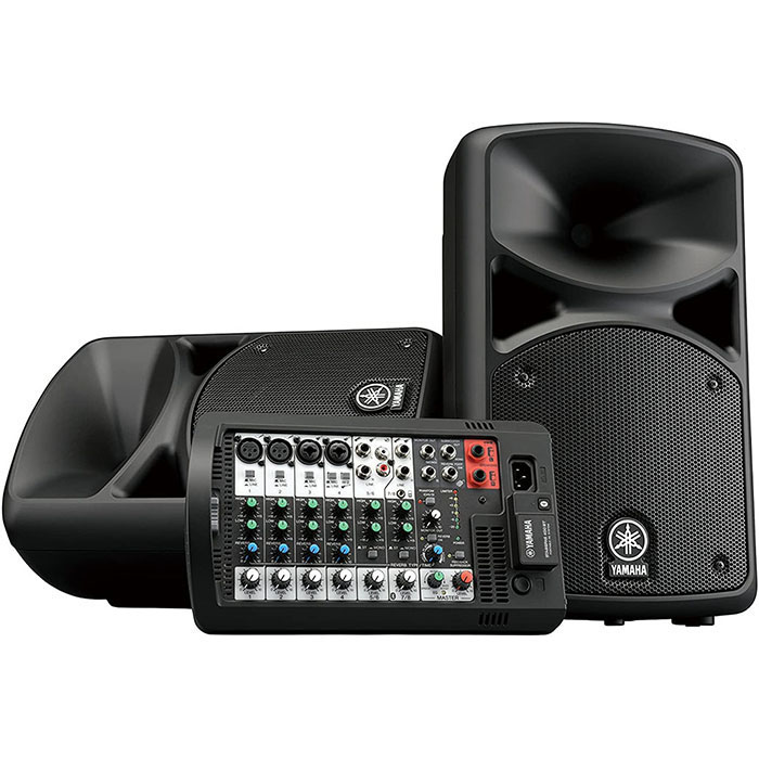 Sistema Audio Bocinas Mezcladora Bluetooth Yamaha 400bt STAGEPAS400BT SET