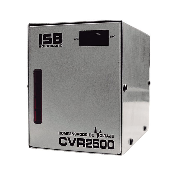 SOLA BASIC ISB CVR2500, COMPENSADOR DE Voltaje para Linea Blanca, 80-140 V (Plateado) CVR-2500PL